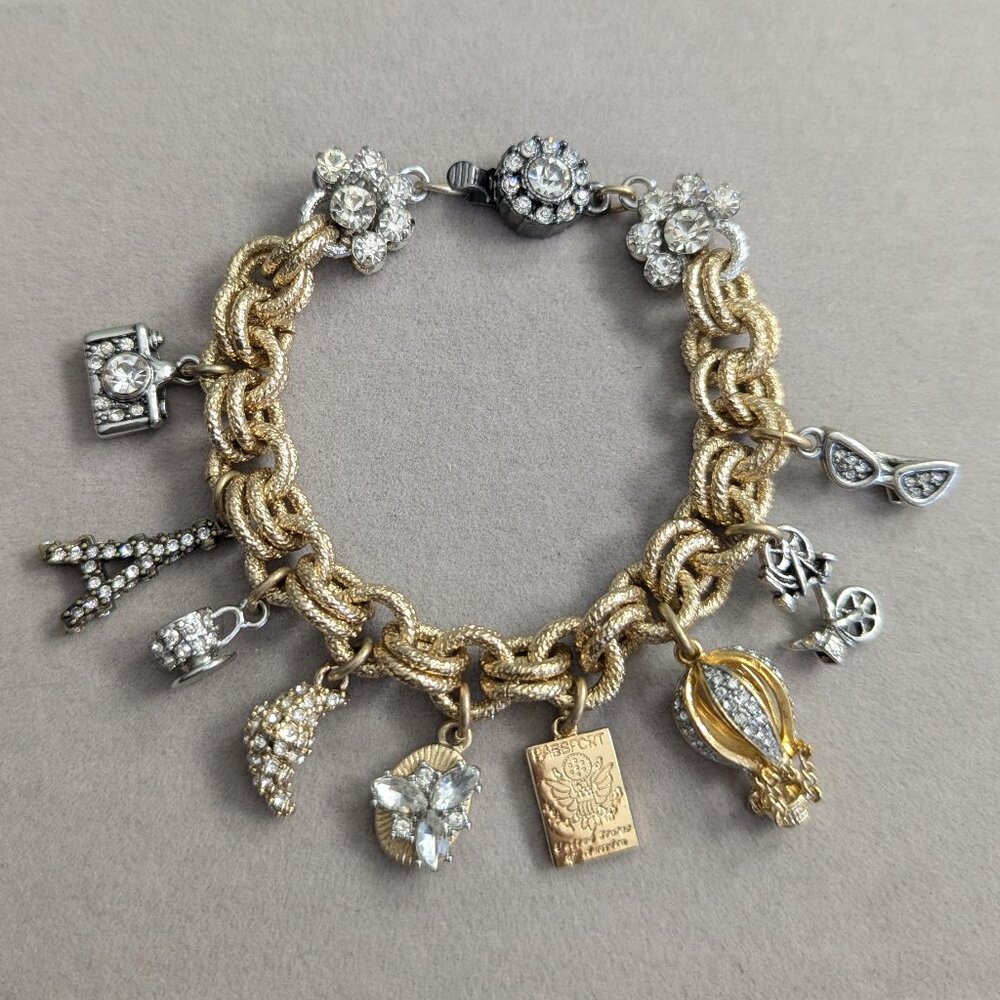 NWOT Banana Republic Charm Bracelet Gold - Picture 2 of 14